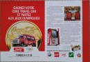 WIN 7. 1992 Gagnez votre Coke travel car  Jeux Olypique  1992  30 x 44 tombola COIB  G+ (Small)